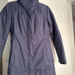 The North Face Blue Ski Jacket Weather-Resistant High Collar